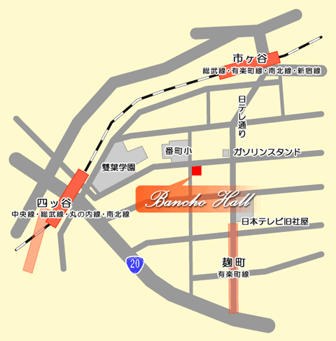 麹町スタジオの地図